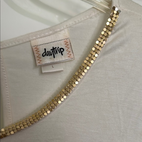 Daytrip Cream Embellished Cut Out Blouse - Picture 2 of 10